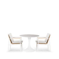 Sphere & Lunar 2 Seat Round Dining Set with 90cmØ Table