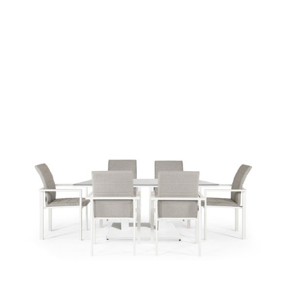 Rising & Arabian 6 Seat Rectangular Dining Set with 150 x 90cm table