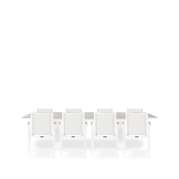 Linear & Aspen 8 Seat Dining Set with Extendable 300cm Table