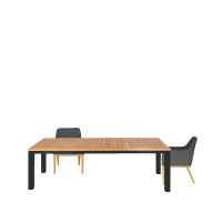 Venus & Chequers 8 Seat Dining Set with Extendable 230cm Table