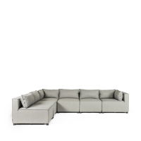 Cozy 6 Seater Sofa Set - 2 Corners, 4 Middles