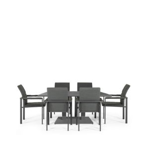 Rising & Arabian 6 Seat Rectangular Dining Set with 150 x 90cm table