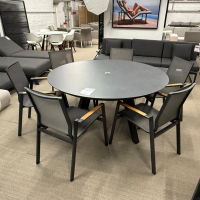 Ocean & Aspen 6 Seat Round Dining 150cm CLR