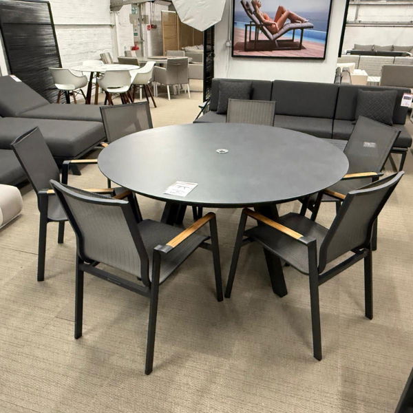 Ocean & Aspen 6 Seat Round Dining 150cm CLR