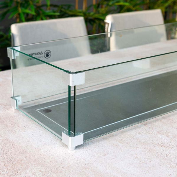 Flame Rectangular Fire Table