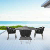 Rising & Moon 4 Seat Square Dining Set with 90 x 90cm Table