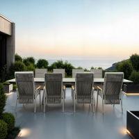 Phoenix & Gravity 8 Seat Rectangular Dining Set with 200 x 90cm Table