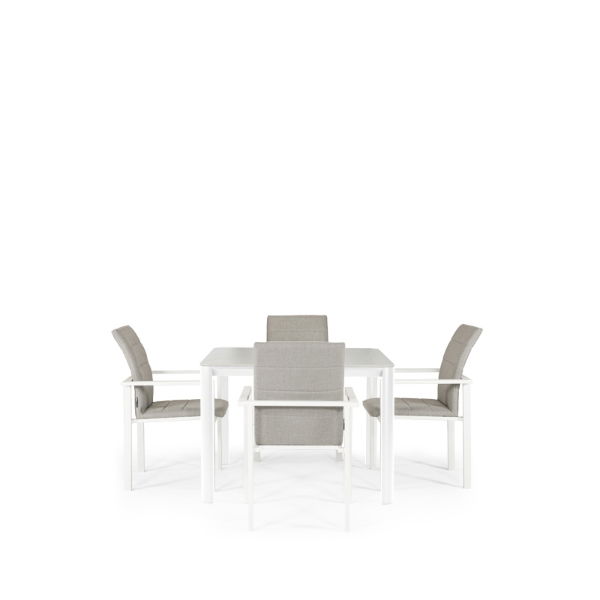 Apollo & Arabian 4 Seat Square Dining Set with 90 x 90cm Table