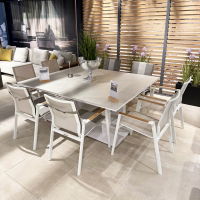 Rising & Matrix 8 Seat Rectangular Dining Set with x2 150 x 90cm tables