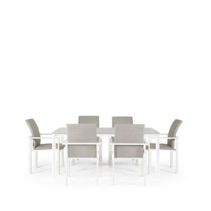 Apollo & Arabian 6 Seat Rectangular Dining Table with 180 x 90cm Table