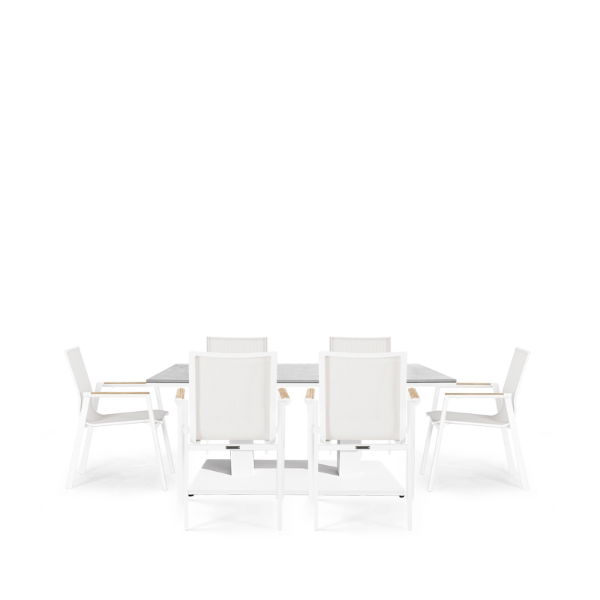 Rising & Aspen 6 Seat Rectangular Dining Set with 150 x 90cm table