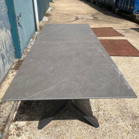 Linear 300cm Extendable Table - Charcoal/Mid Grey CLR
