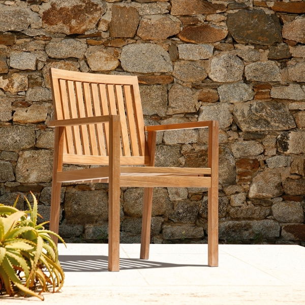Linear & Titan 6 Seat Teak Dining Set 240cm CLR