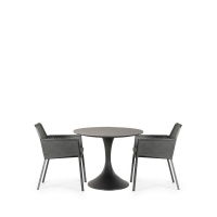 Sphere & Matrix 2 Seat Round Dining Set with 90cmØ Table