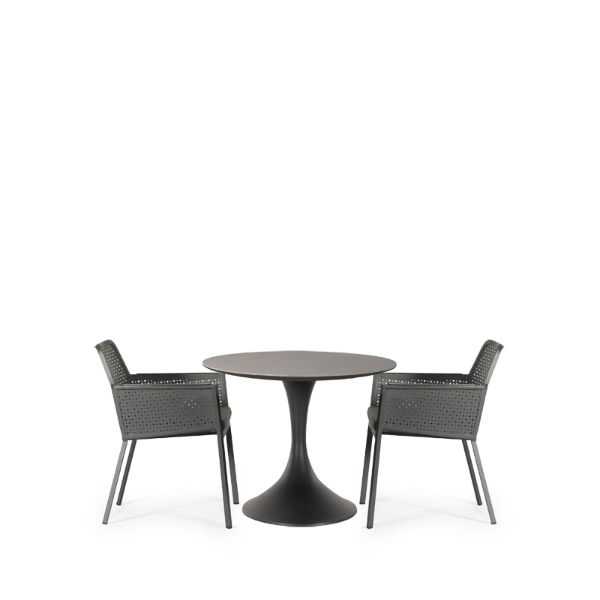 Sphere & Matrix 2 Seat Round Dining Set with 90cmØ Table