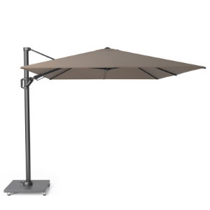 Solero 3.5x2.6m Rectangle Cantilever Parasol with 117.5kg Base