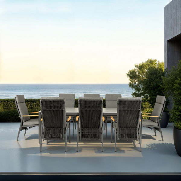 Apollo & Gravity 8 Seat Rectangular Dining Set with 240 x 100cm Table