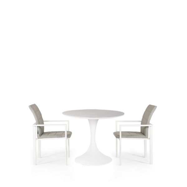 Sphere & Arabian 2 Seat Round Dining Set with 90cmØ Table