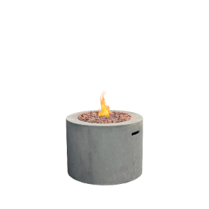 Sarin Rustic Round Gas Fire Pit