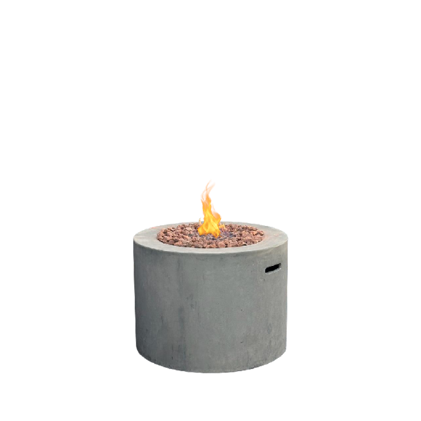 Sarin Rustic Round Gas Fire Pit