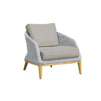 Grace Lounge Armchair - Platinum Frame