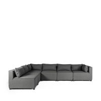 Cozy 6 Seater Sofa Set - 2 Corners, 4 Middles