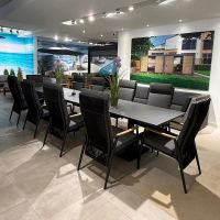 Phoenix & Gravity 8 Seat Rectangular Dining Set with 200 x 90cm Table