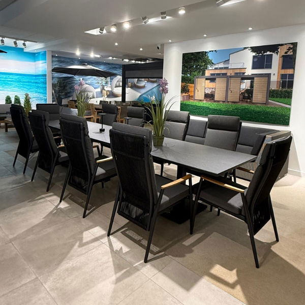 Phoenix & Gravity 8 Seat Rectangular Dining Set with 200 x 90cm Table