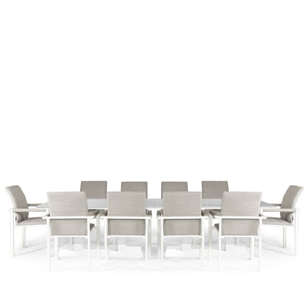 Rising & Arabian 10 Seat Rectangular Dining Set with x2 150 x 90cm tables