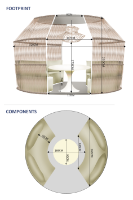 Atmosphere Pod with Sphere Table 90cm