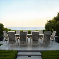 Phoenix & Gravity 10 Seat Rectangular Dining Set with x2 200 x 90cm Tables