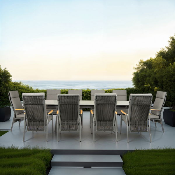 Phoenix & Gravity 10 Seat Rectangular Dining Set with x2 200 x 90cm Tables