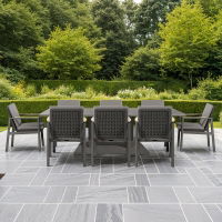 Rising & Lunar 8 Seat Rectangular Dining Set with x2 150 x 90cm tables