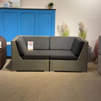 Valencia 2 Seater Sofa - Platinum/Slate CLR