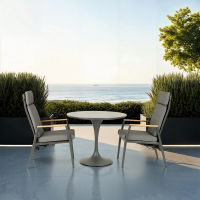Sphere & Gravity 2 Seat Round Dining Set with 90cmØ Table