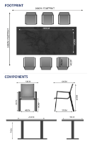 Phoenix & Aspen 6 Seat Rectangular Dining Set with 200 x 90cm Table