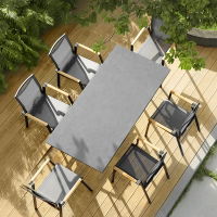 Rising & Aspen 6 Seat Rectangular Dining Set with 150 x 90cm Table