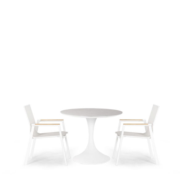 Sphere & Aspen 2 Seat Round Dining Set with 90cmØ Table