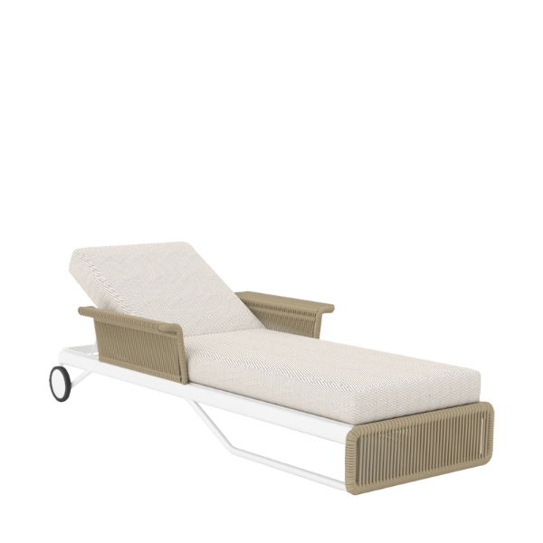 Hawaii Lounger - White/Ivory CLR