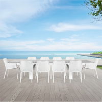 Linear & Matrix 10 Seat Dining Set with Extendable 300cm Table