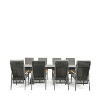 Rising & Gravity 8 Seat Rectangular Dining Set with x2 150 x 90cm Table