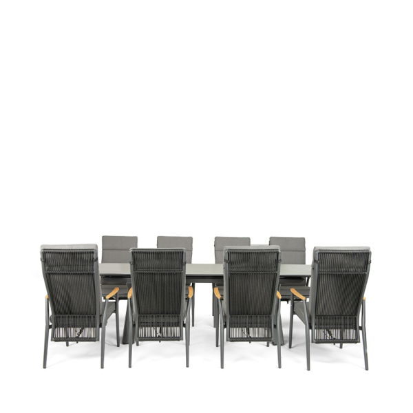 Rising & Gravity 8 Seat Rectangular Dining Set with x2 150 x 90cm Table