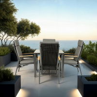 Apollo & Gravity 4 Seat Square Dining Set with 90 x 90cm Table