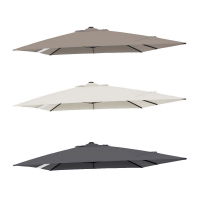 3.0m x 4.0m Rectangular Cantilever Parasol - Canopy Only - Natural CLR