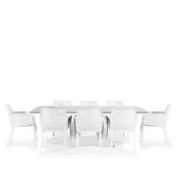 Phoenix & Matrix 8 Seat Rectangular Dining Set with 200 x 90cm Table