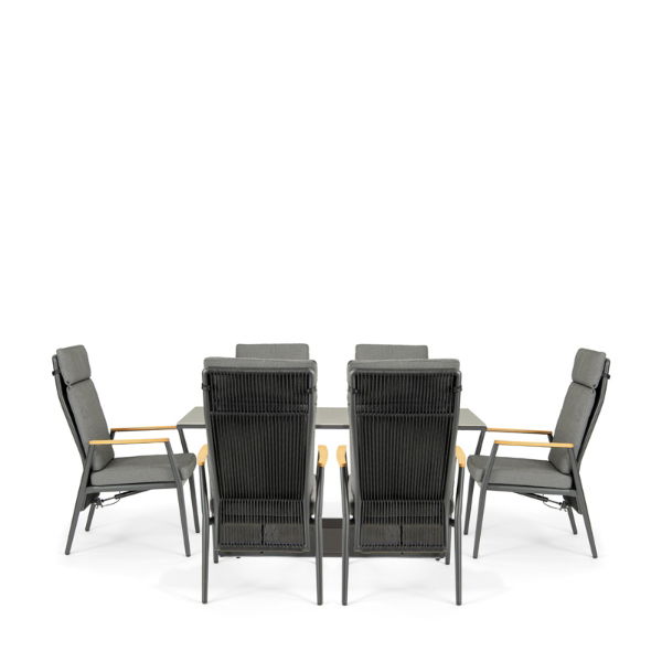 Rising & Gravity 6 Seat Rectangular Dining Set with 150 x 90cm Table