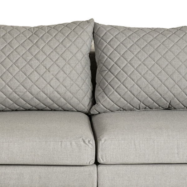 Arctic 5-Seater Sofa Set - White/Stone CLR