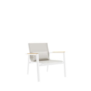 Aspen Lounge Armchair - White/Champagne CLR