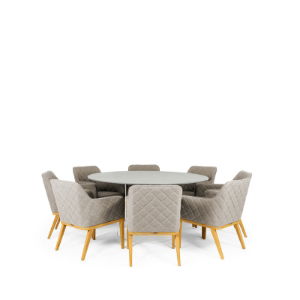 Sphere & Chequers 8 Seat Round Dining Set with 160cm Table