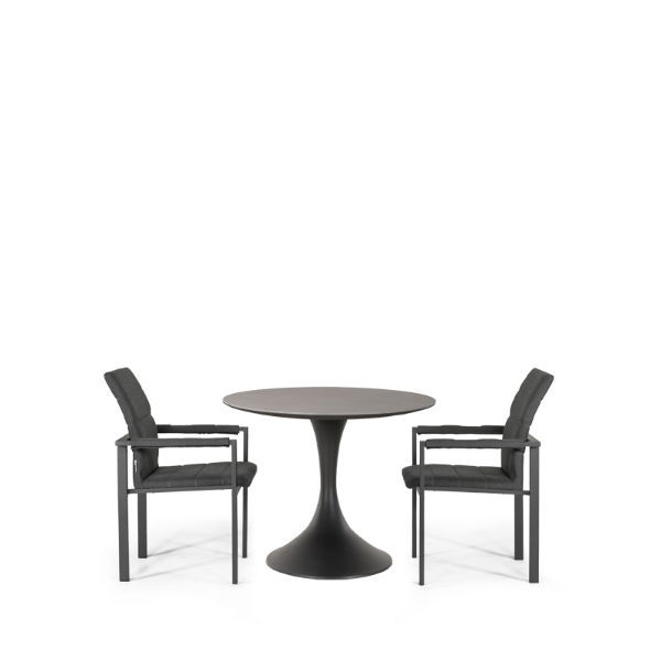 Sphere & Arabian 2 Seat Round Dining Set with 90cmØ Table